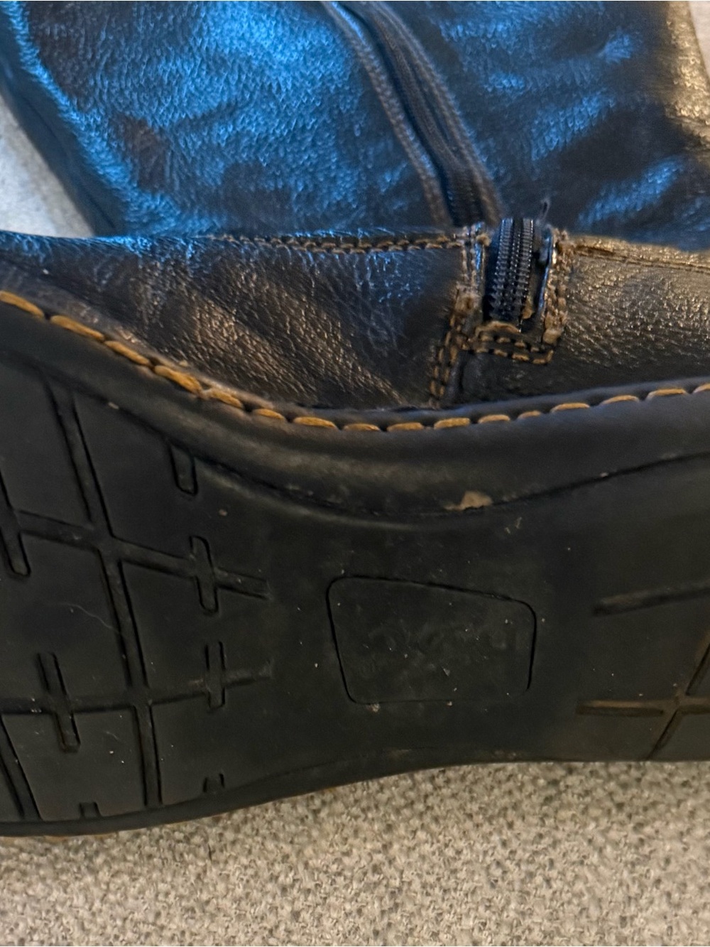 b.o.c. Black Pebble Leather Mid-Calf Buckle Boots -Wide Width - Picture 3 of 3